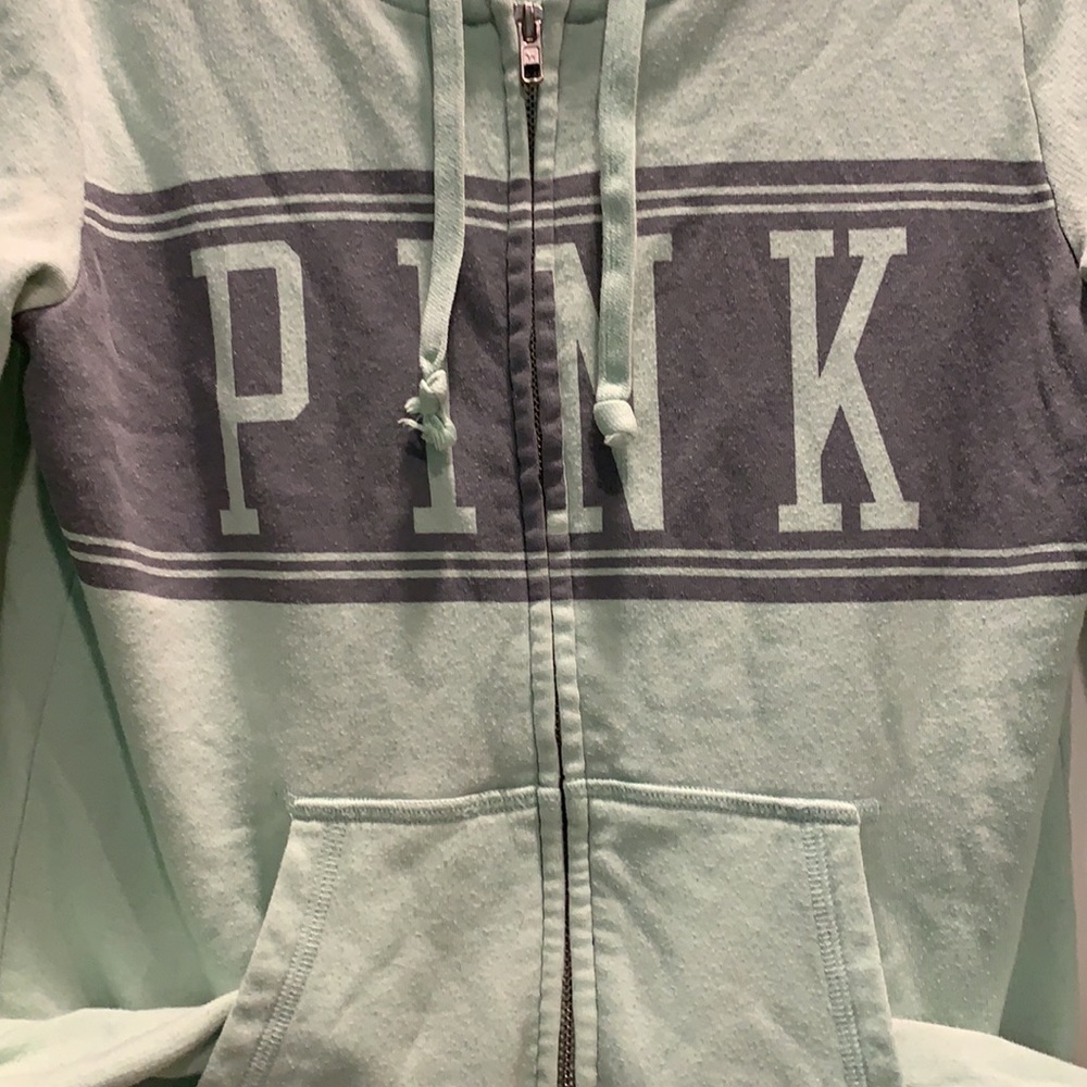 PINK VICTORIA’S SECRET SIZE M ZIP UP JACKET - Picture 2 of 5
